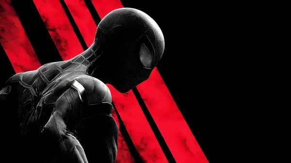 Black Suit Spider-Man Wallpaper