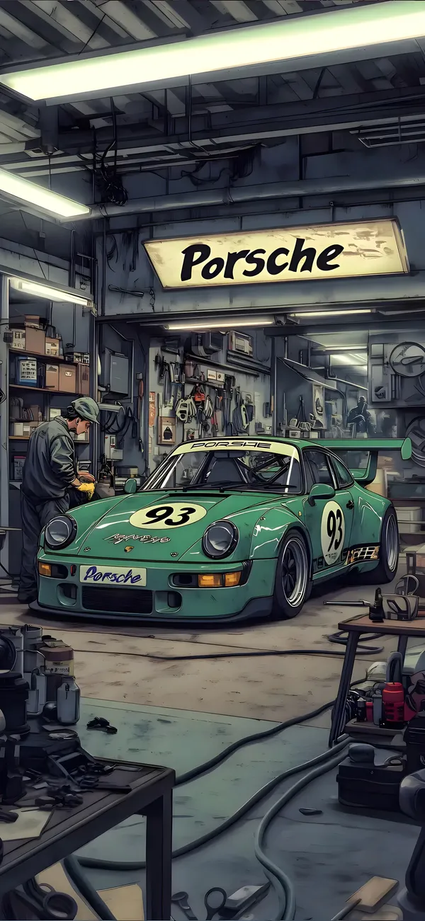 Porsche 935 in Garage