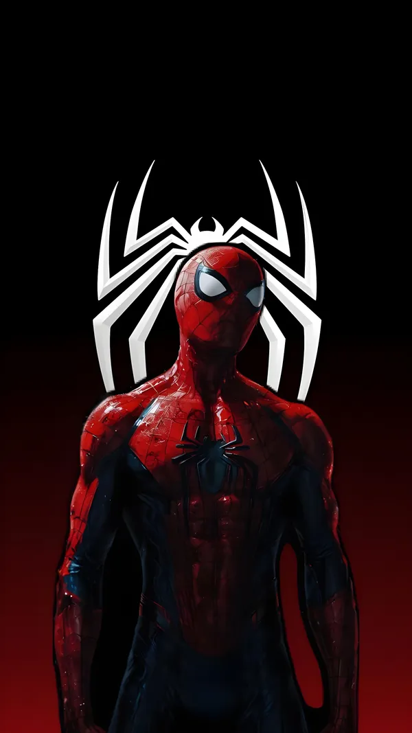 Spider-Man Wallpaper - Intense Close-Up