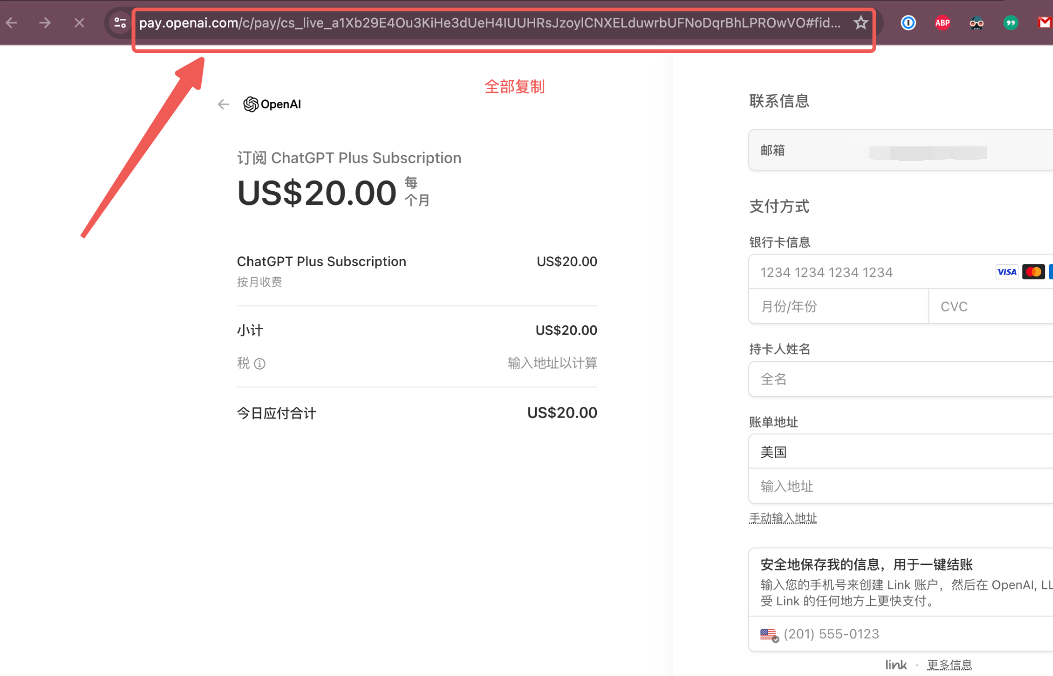 支付失败错误示例