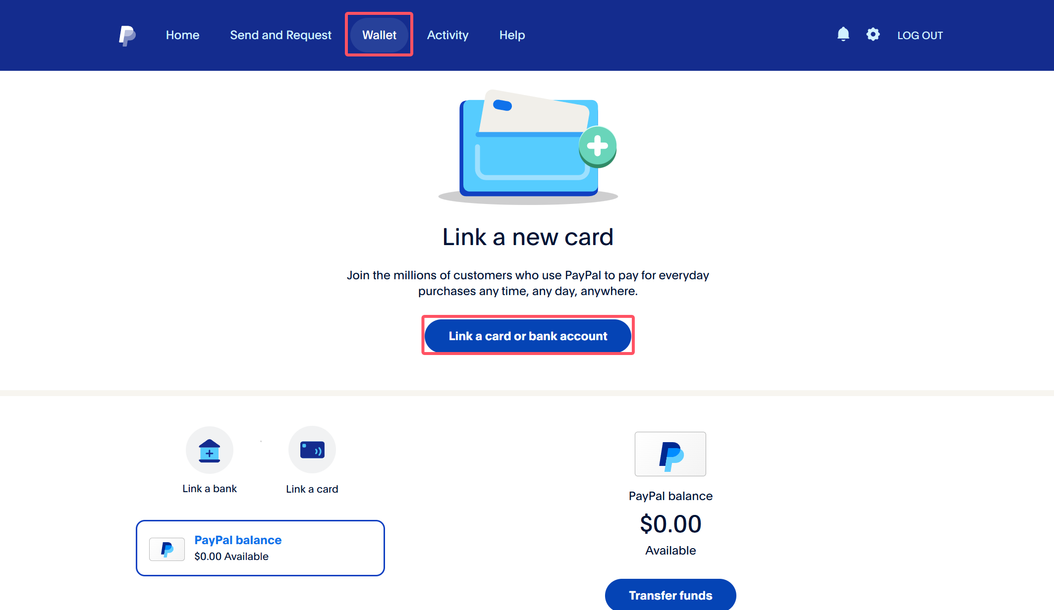 PayPal钱包设置