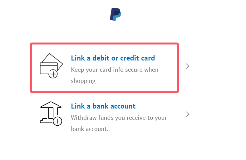 PayPal添加信用卡