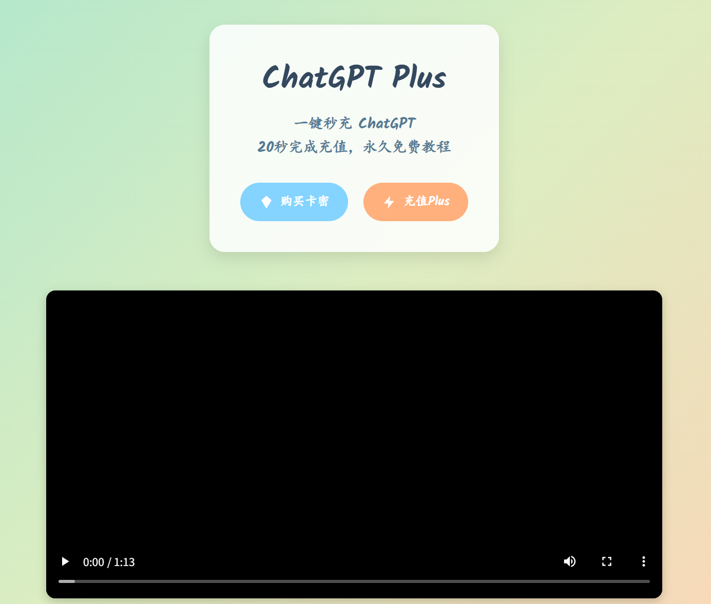 自助代充ChatGPT Plus示意图