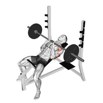 Barbell Incline Close Grip Bench Press