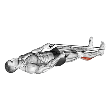 Calf Stretch With Rope