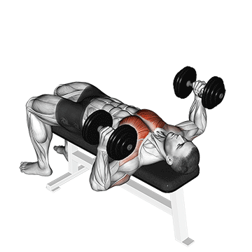 Dumbbell Lying Hammer Press