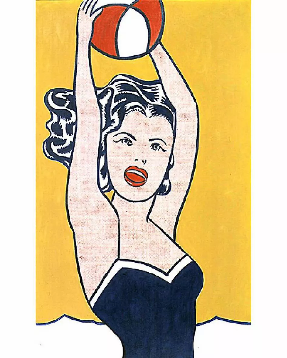 girl with ball1961 roy lichtenstein