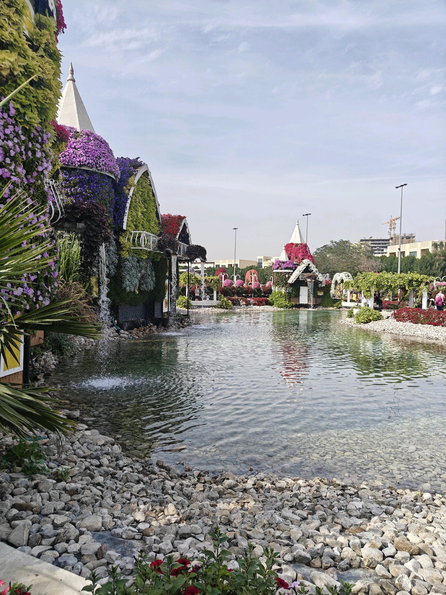 Floral Waterfall at Miracle Garden