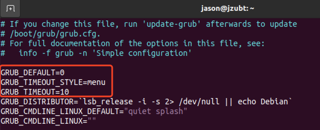 设置grub