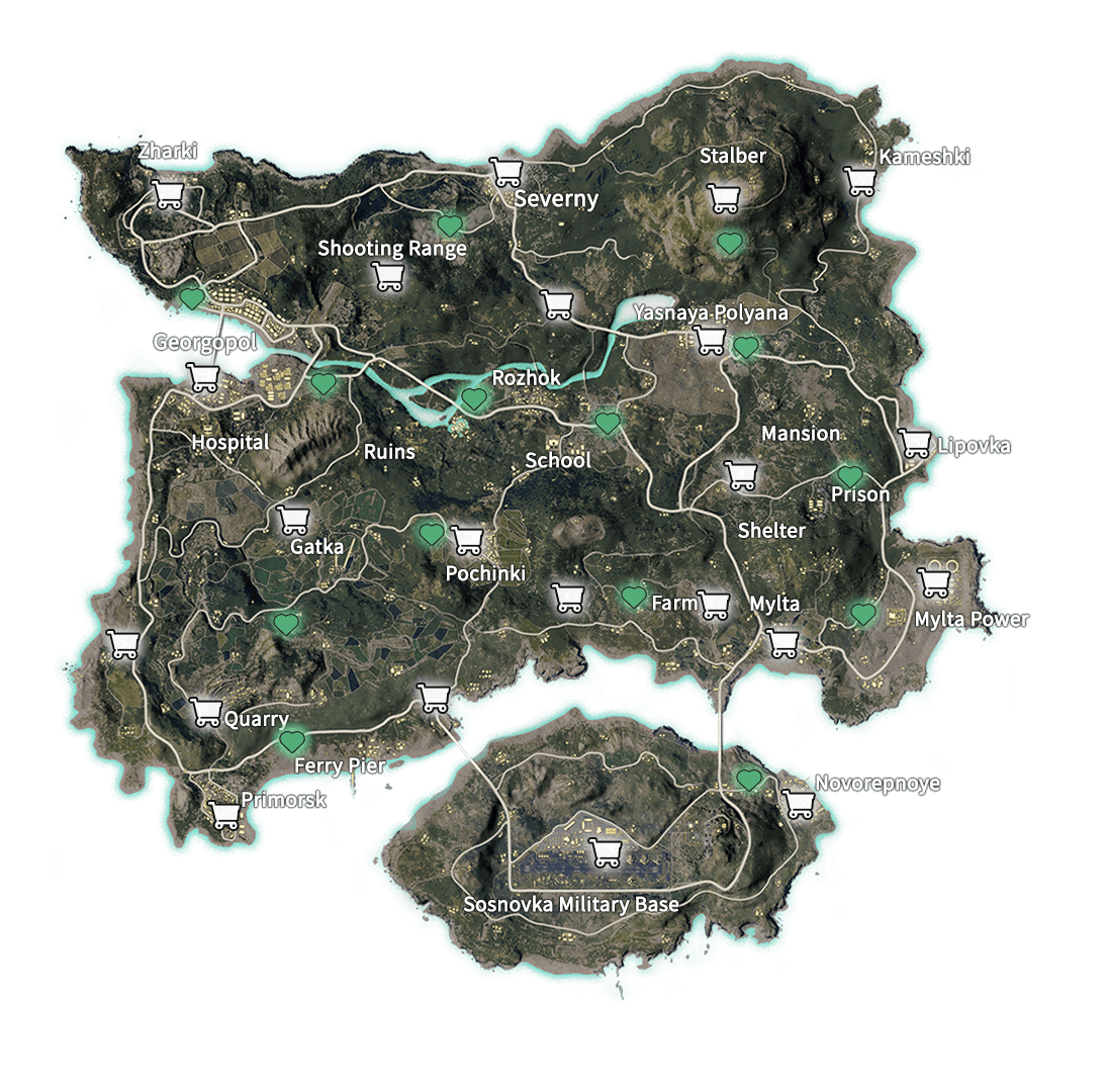 PUBG Mobile Map Guide