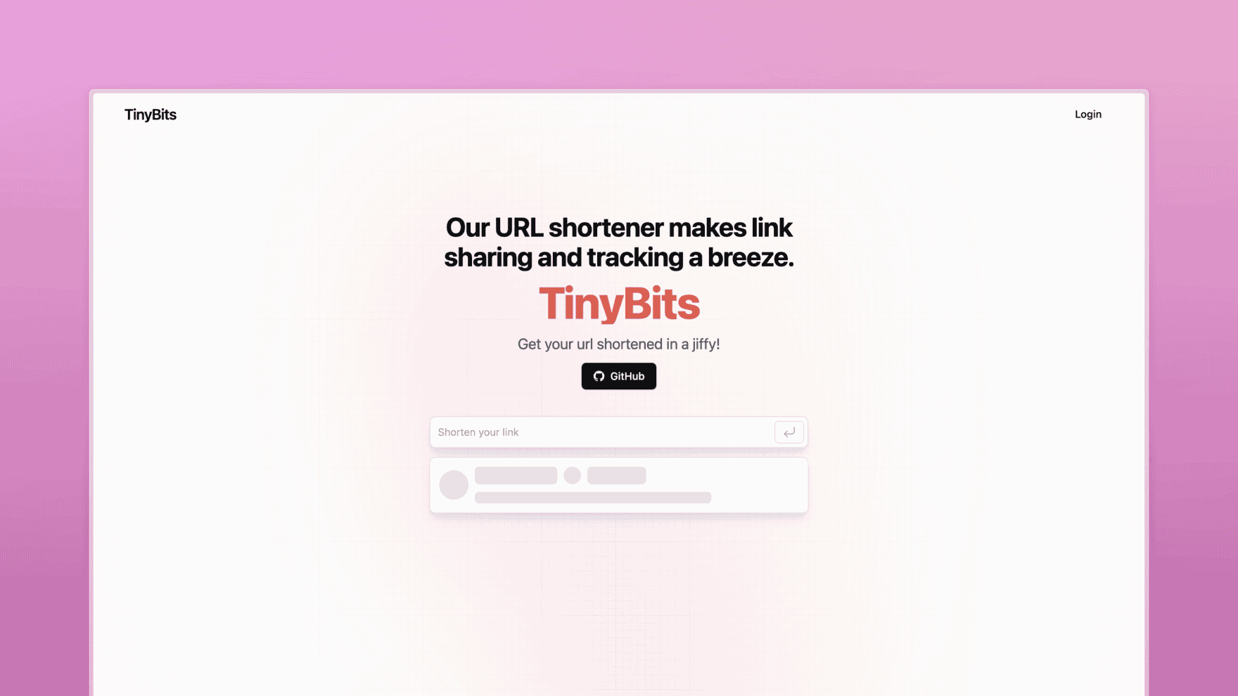 TinyBits - URL Shortener