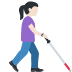 :woman_with_white_cane_facing_right_tone1: