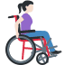 :woman_in_manual_wheelchair_facing_right_tone1: