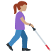 :woman_with_white_cane_facing_right_tone3: