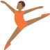 Ballet dancer: medium-dark skin tone