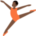 Ballet dancer: dark skin tone