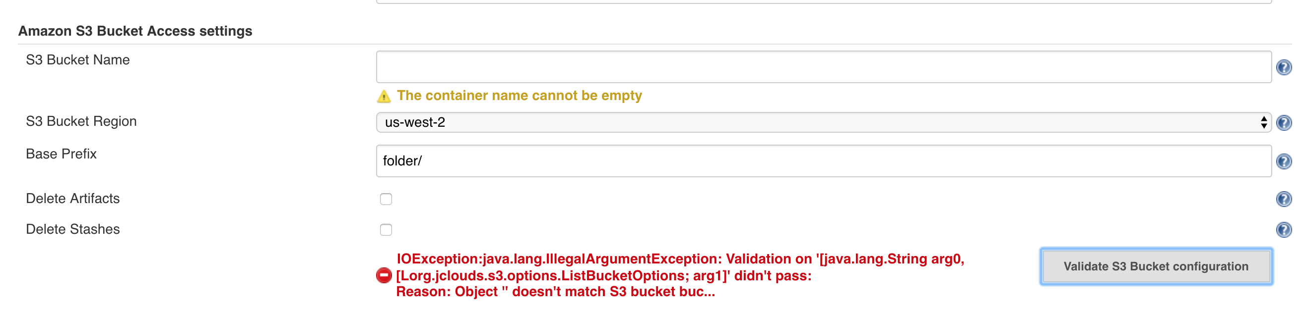 allow to configure s3 subpath (bucket prefix configuration