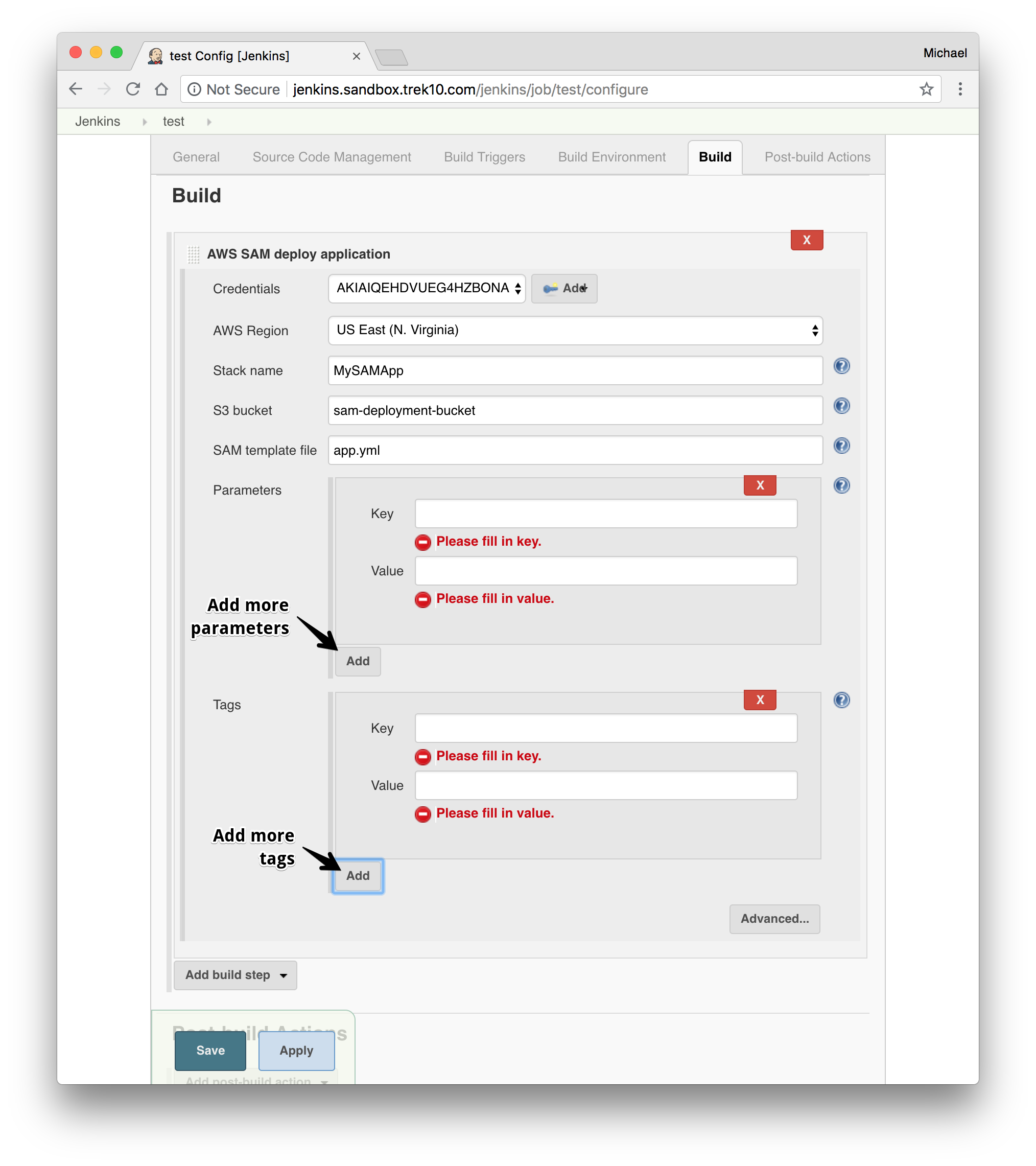 AWS SAM | Jenkins plugin