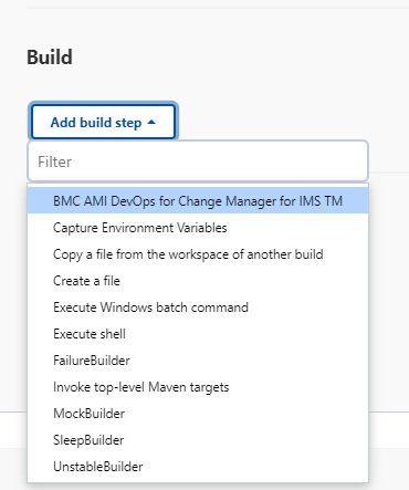 BMC build step