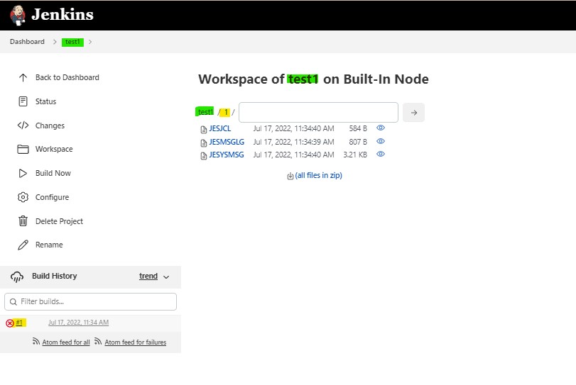 DLP job logs