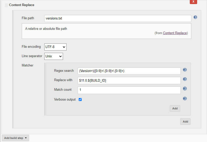 Content Replace | Jenkins plugin