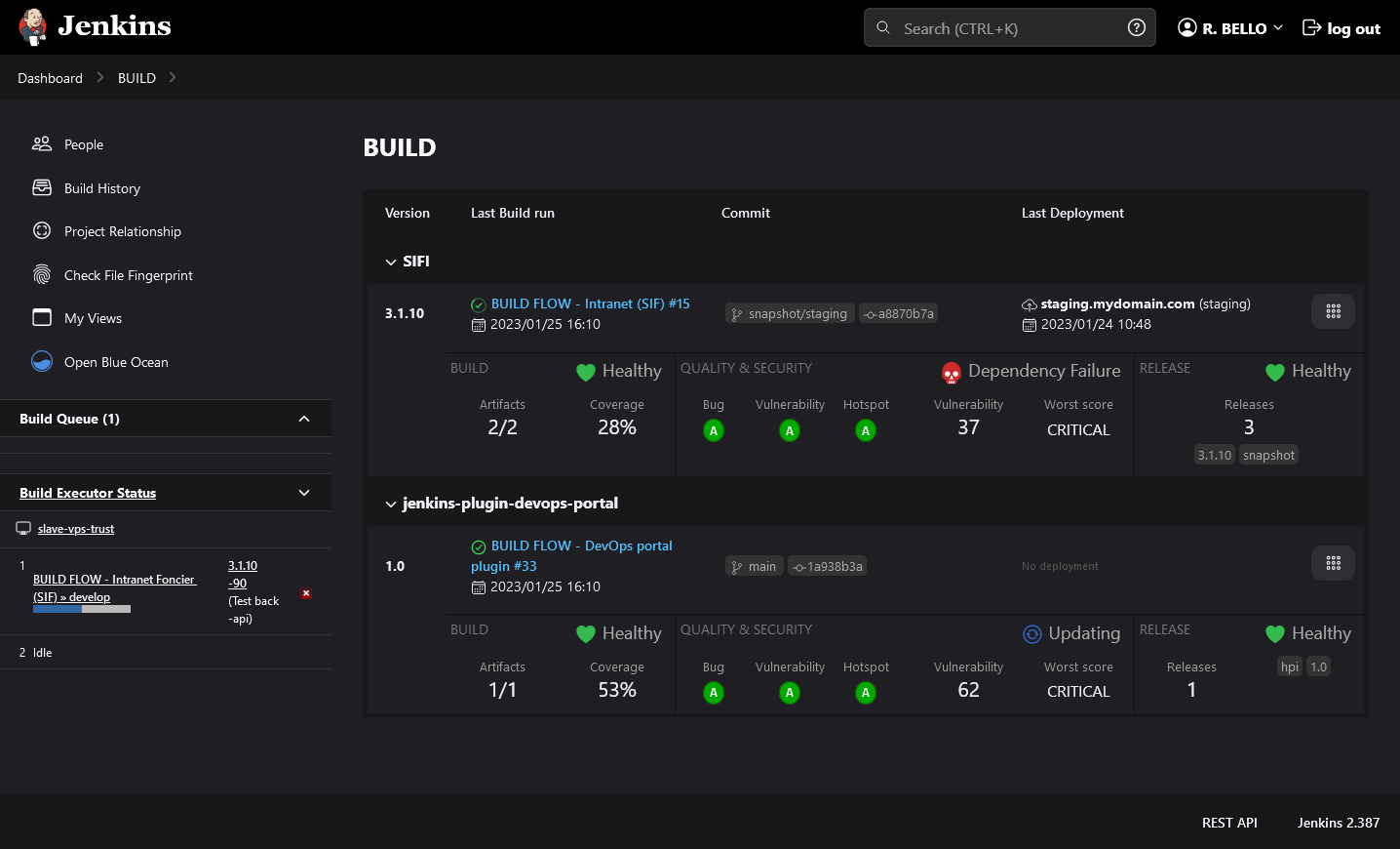 Build Dashboard