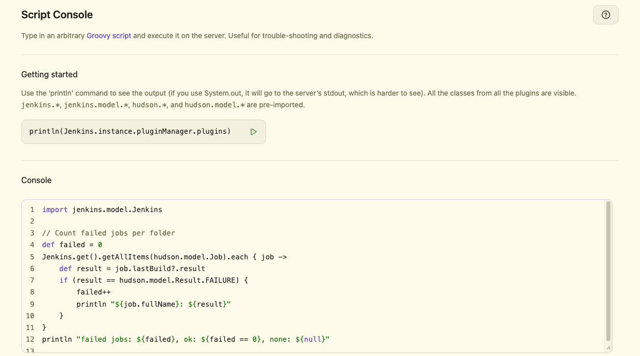 Script Console in the light theme