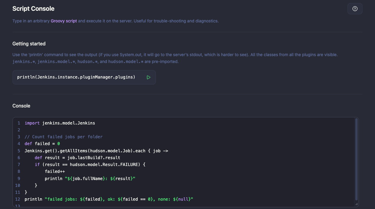 Script Console