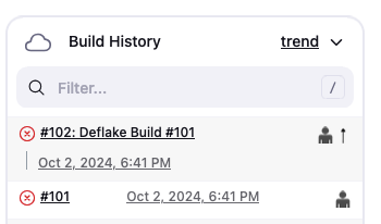 Deflake Build information