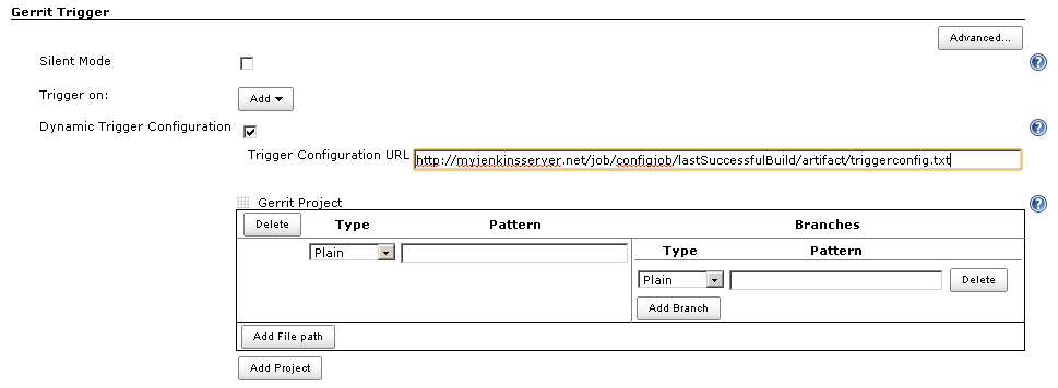 Dynamic Trigger Configuration