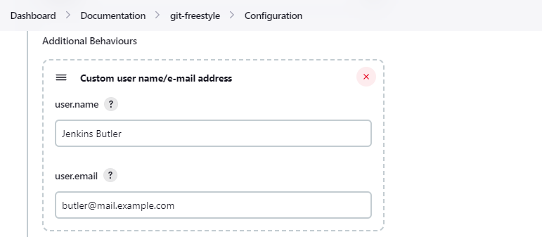 Custom user name/e-mail address