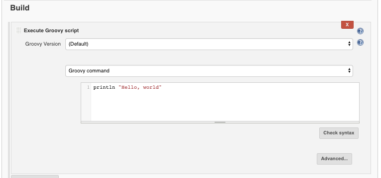 Groovy Jenkins Plugin