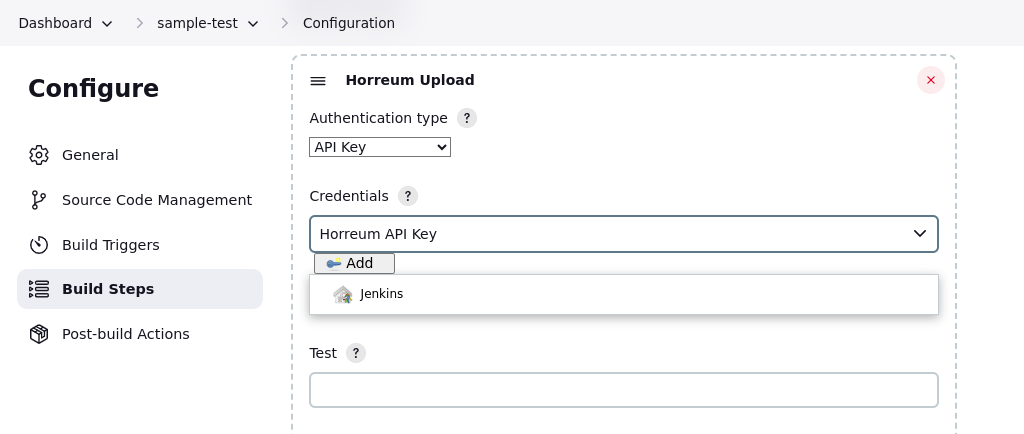 setup apikey authentication