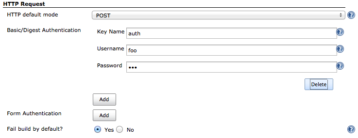 configure http request global