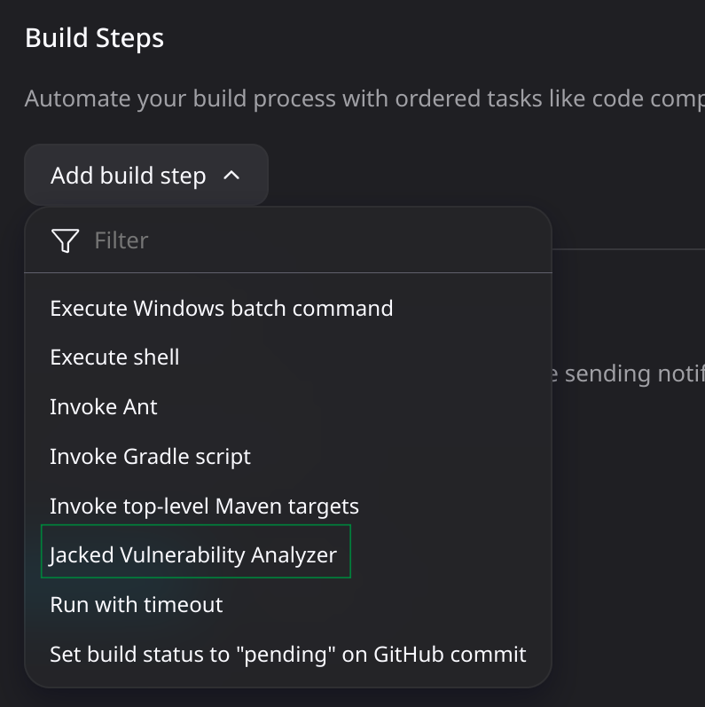 Jacked plugin
