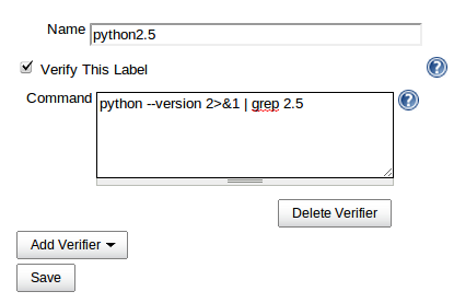 Verifier Configuration