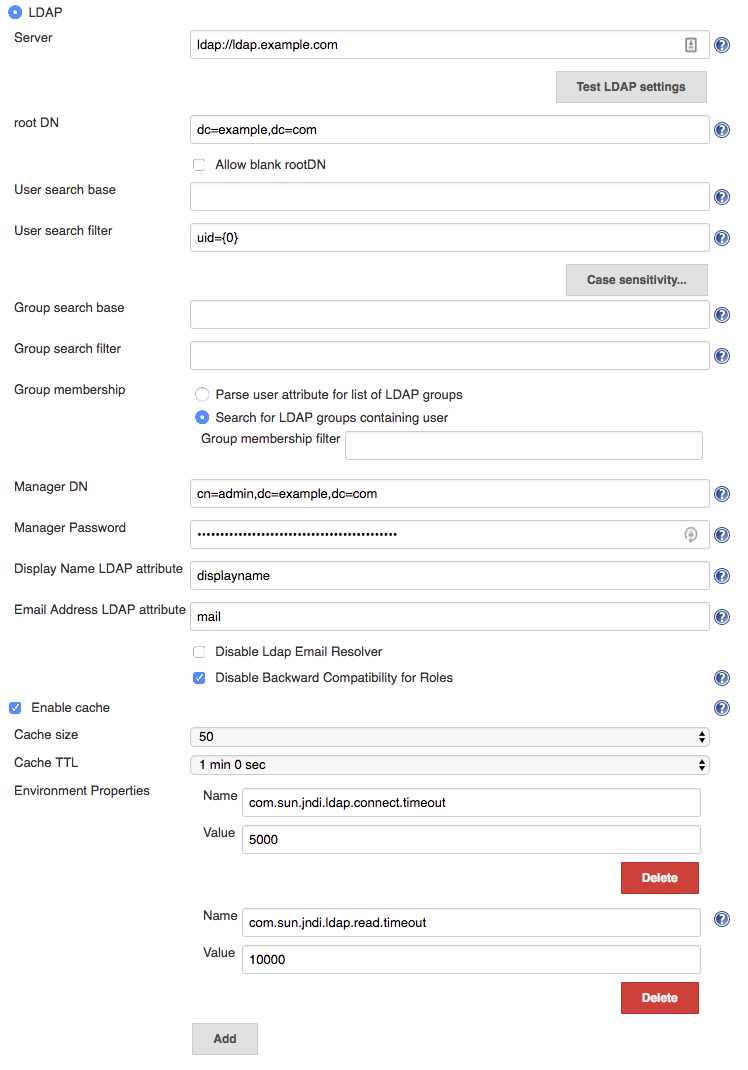 LDAP | Jenkins plugin