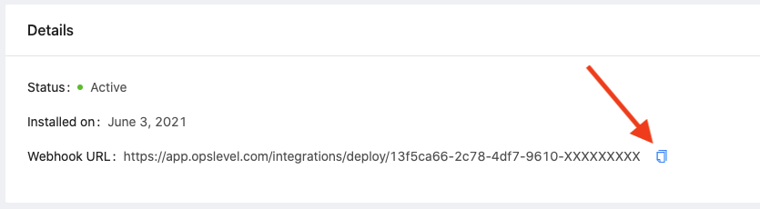 Jenkins Integration Webhook URL