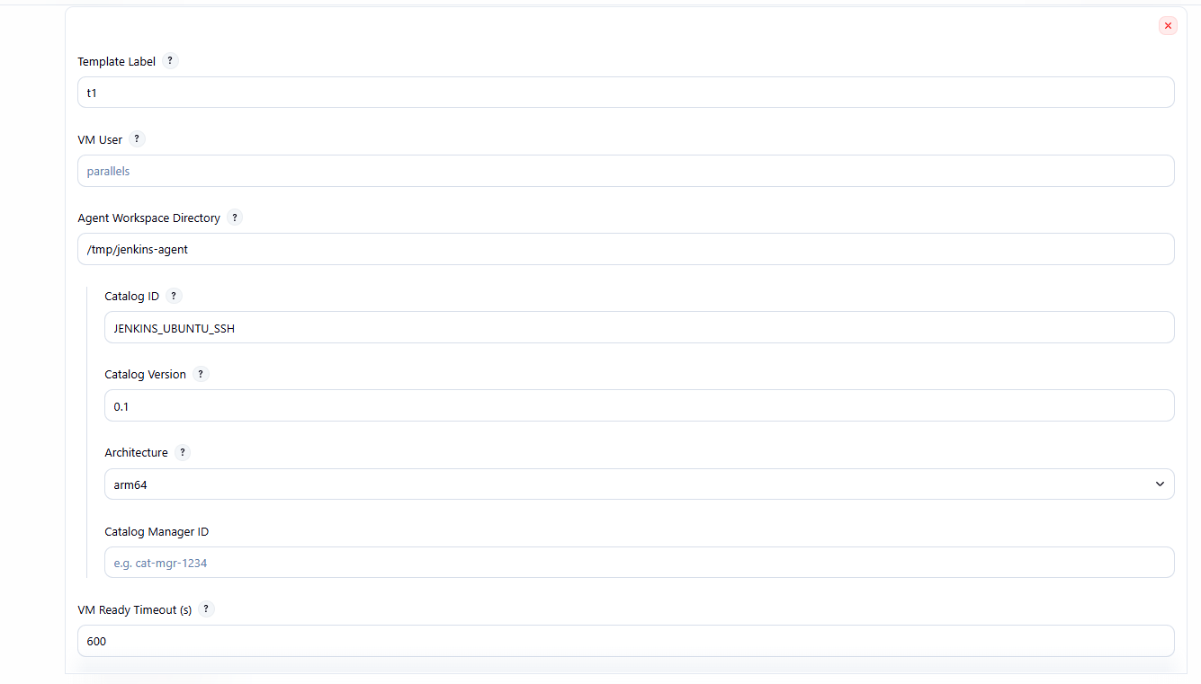 Catalog-based provisioning template (Orchestrator mode)