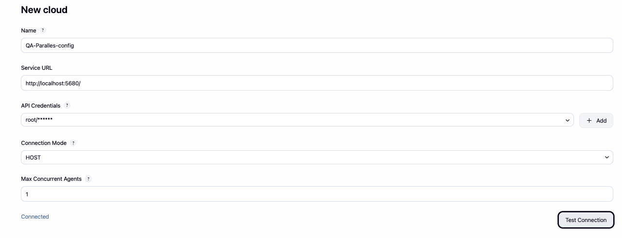 Cloud service configuration