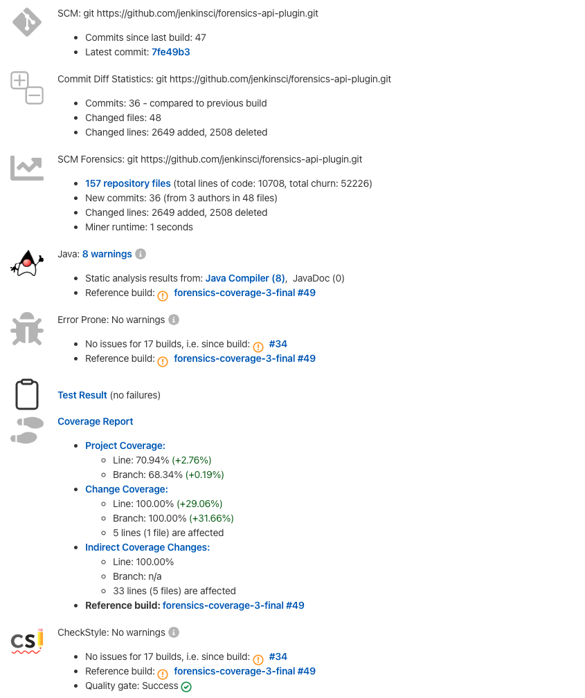 Build details