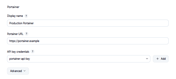 Manage Jenkins → System → Portainer