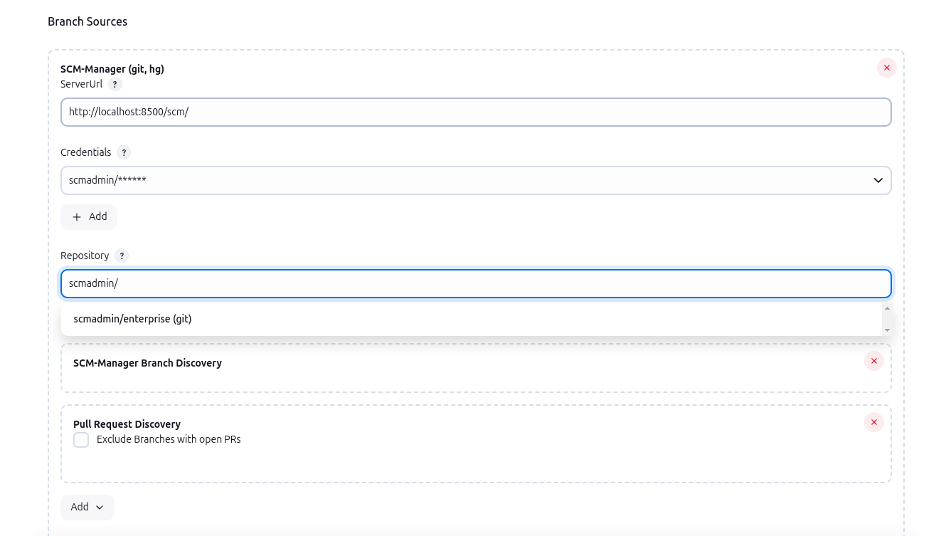 Example of a config for a multibranch pipeline