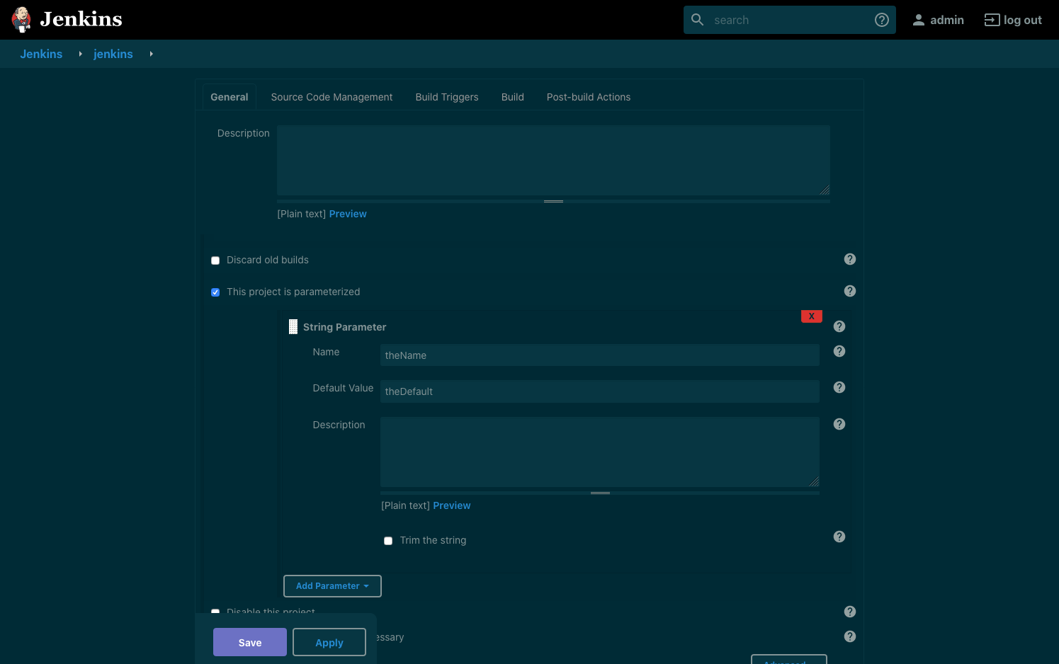 Solarized (Dark) Job Configuration