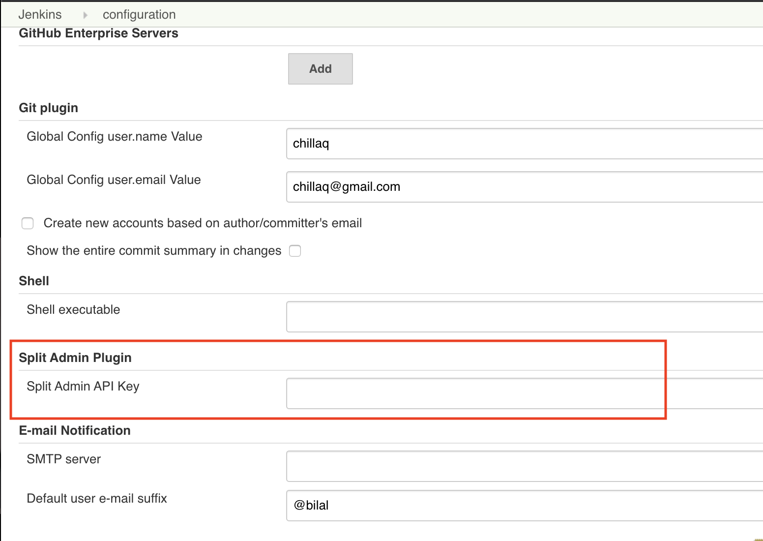 Configure System