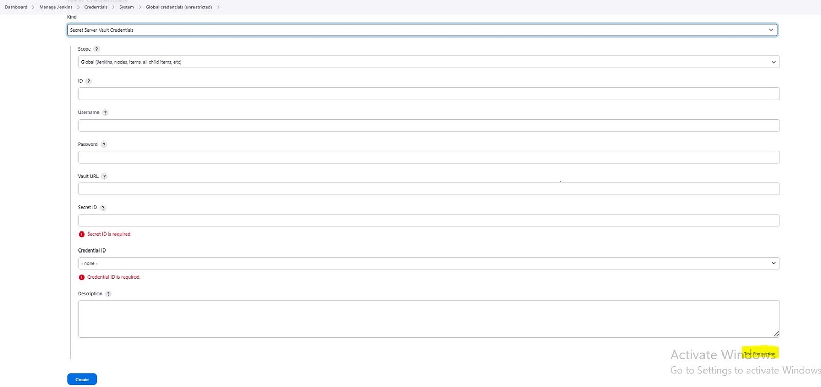 add-Secret-Server-vault-credential