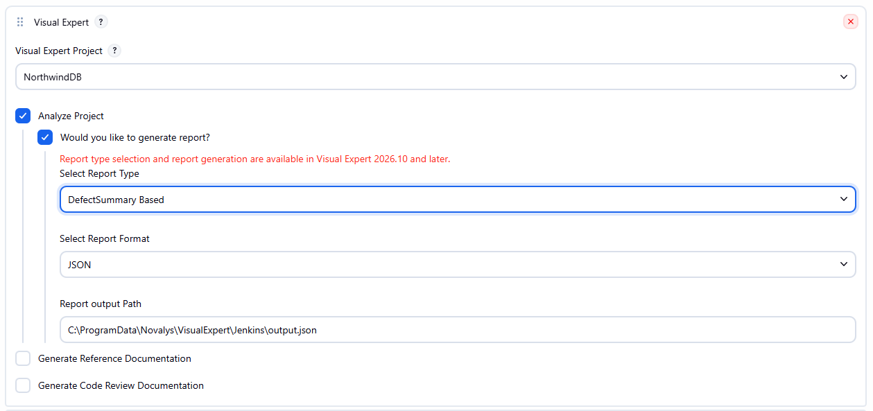Visual Expert DefectSummary Based Report