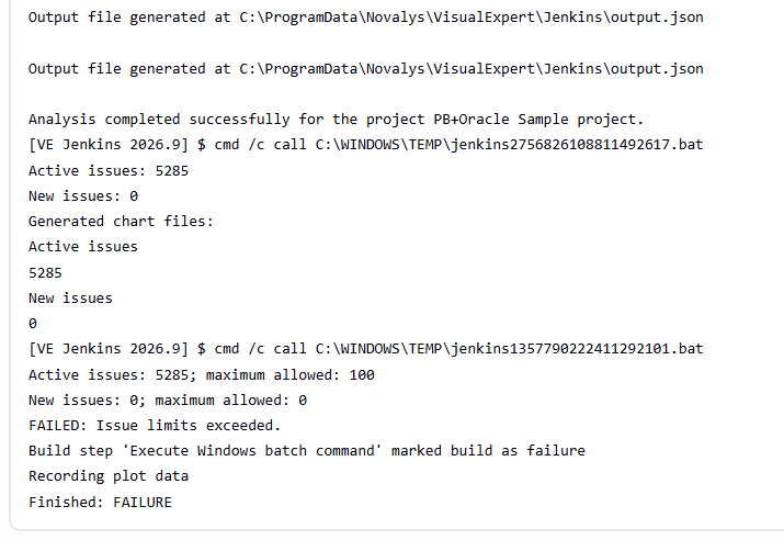 Build failed because an issue limit was exceeded