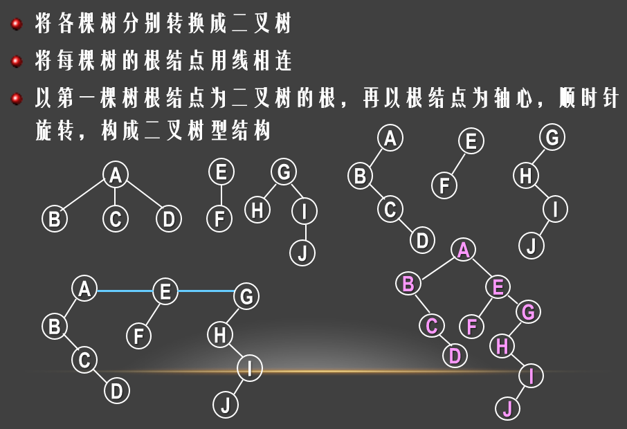 森林转换成二叉树