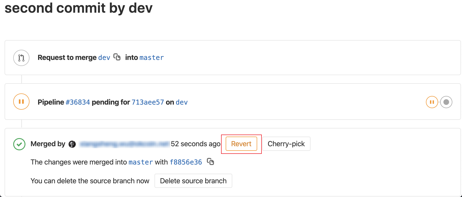 Revert Dev Commit